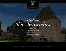 Tablet Screenshot of chateautourdesgendres.com